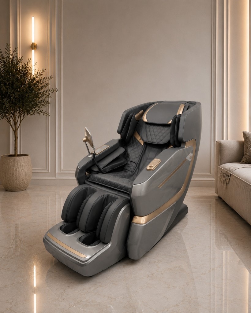 Leercon M5 Gray — Model recomandat. Șină SL, 18 programe automate, încărcare wireless, control vocal englez.