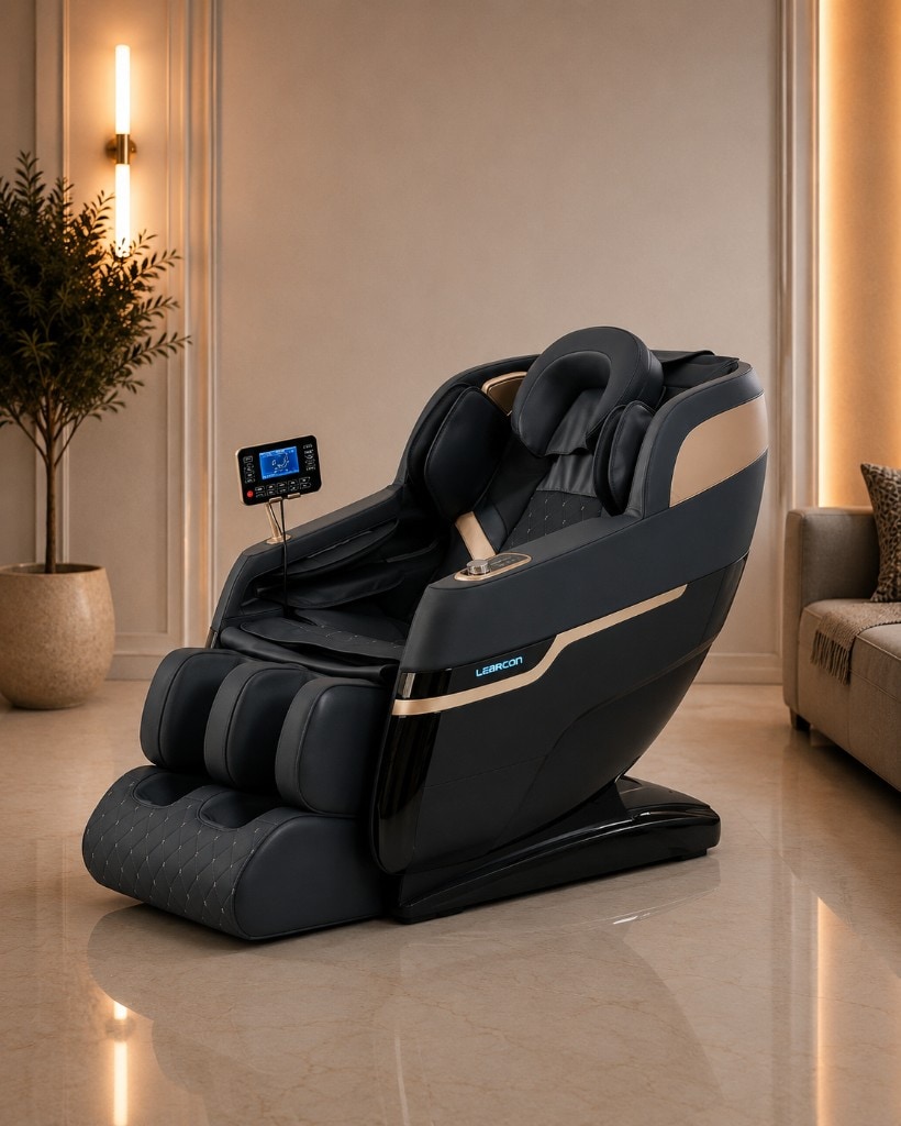 Leercon 988X9 Black — Variantă neagră elegantă. 20 programe automate, Zero Gravity, perfect pentru orice interior.