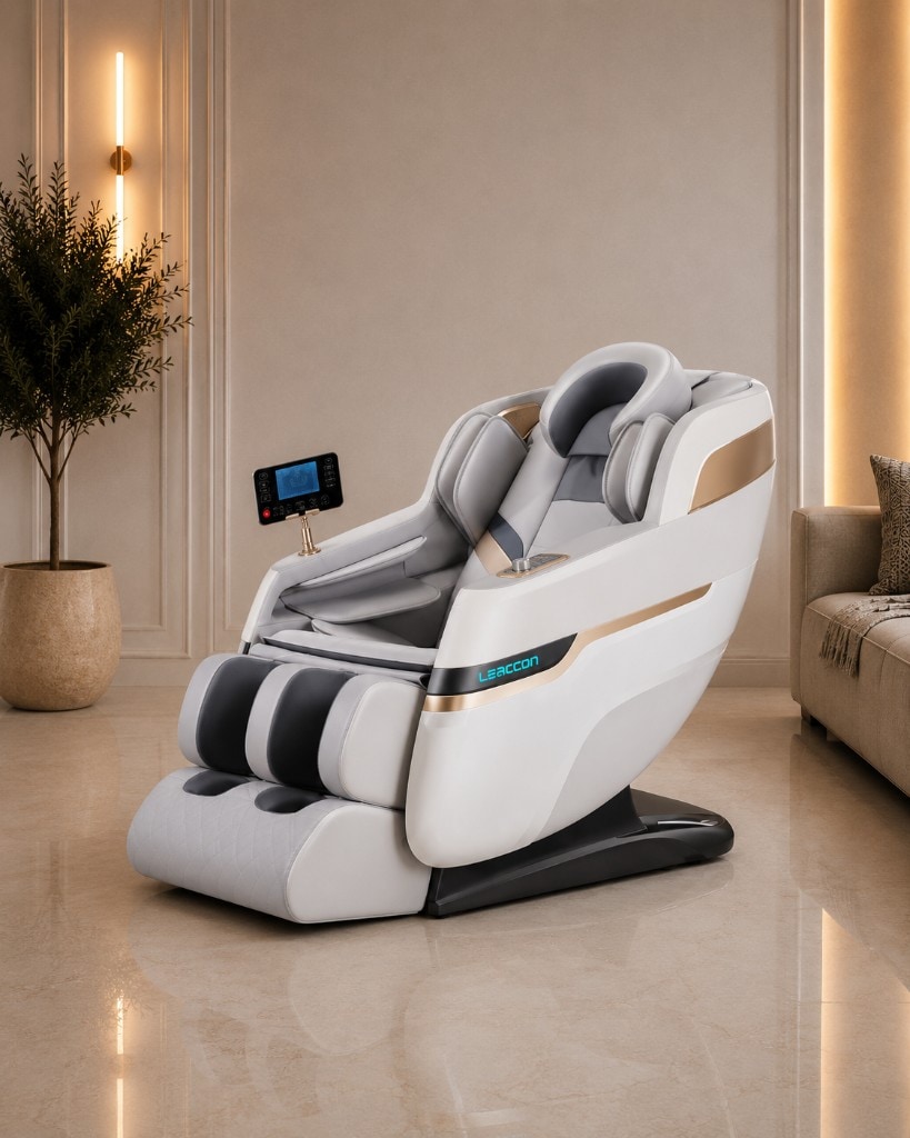 Leercon 988X9 White — Cel mai accesibil model. 20 programe automate, Zero Gravity, design modern alb.